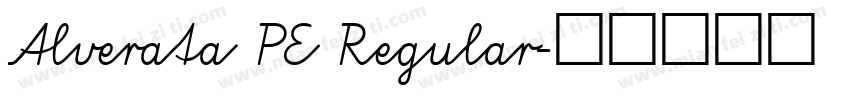 Alverata PE Regular字体转换